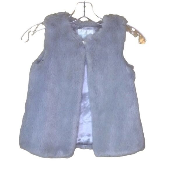 Edgehill Collection Furry Vest Grayish 6/6X - Picture 1 of 4